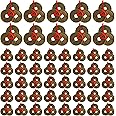 Peohud 150 Pieces Chinese Fortune Coins, 1 Inch Feng Shui Coins, Ancient Chinese Dynasty Coin with Red String for Chinese Lunar New Year Wealth, Good Luck, and Success, 50 Sets Coins