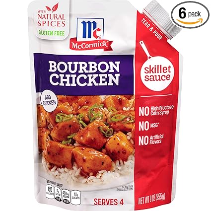 McCormick Gluten Free Bourbon - Juego de 6 platos de pollo ...