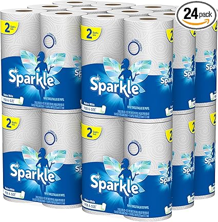 Amazon Com Sparkle Paper Towels 24 Giant Rolls Pick A Size White Health Personal Care