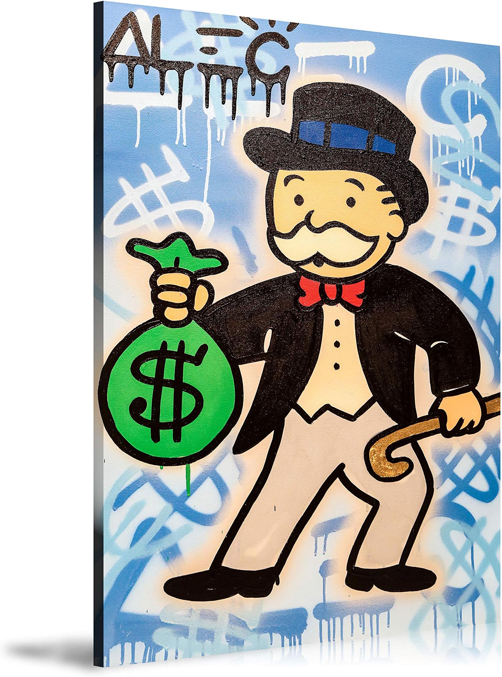Newartprint ALEC Monopoly HD Printed Oil Paintings Home Wall Decor Art On Canvas Money 24x36inch Unframed