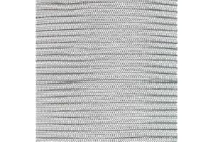PARACORD PLANET 550 Paracord – Solid Colors – for Indoor and Outdoor Applications (50 Feet, Silver Gray)