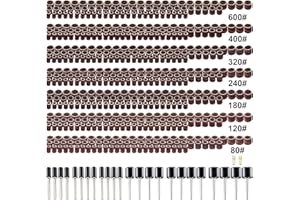 JUASKY 551pcs Sanding Drums for Dremel Rotary Tool,Sanding Bits Bands Sander Sandpaper for Drill Woodworking Accessories