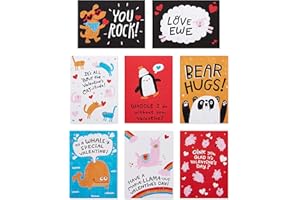 American Greetings Valentines Day Cards for Kids School and Classroom Exchange, Animals (40-Count)