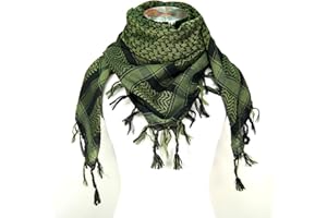 Premium Shemagh Head Neck Scarf - Green/Black
