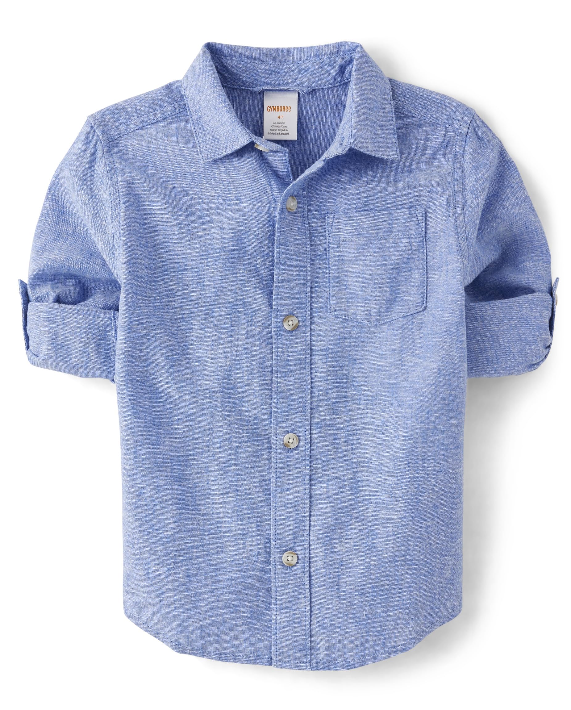 Photo 1 of *See Clerk Notes*
Gymboree,and Toddler Long Sleeve Button Up Shirts,Boy That's Blue,5T