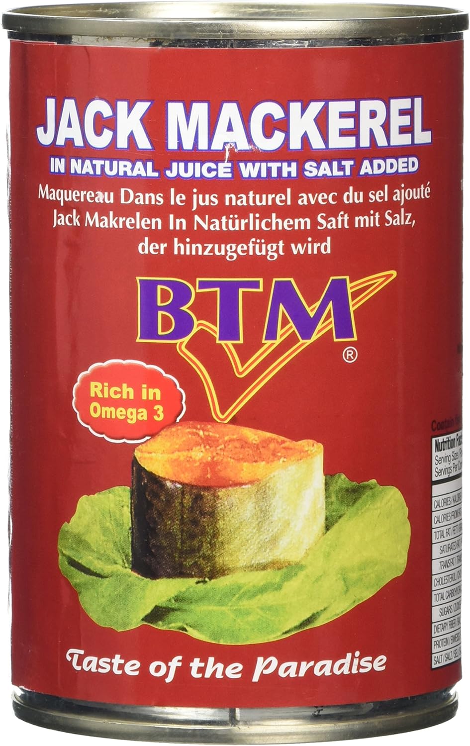 BTM Jack Mackerel in Brine 425 g (Pack of 24) Amazon.co.uk Grocery