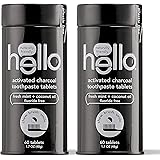 hello Whitening Toothpaste Tablets With Delicious Farm Fresh Mint and Fluoride Free, (Pack of 2)