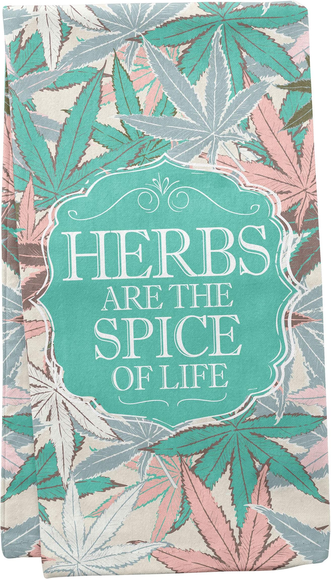 Wit Gifts WT103839 Tea Towel, Herbs