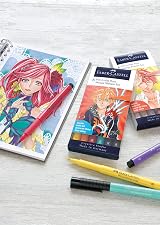 Faber-Castell Pitt Artist Pen Brush India Ink Pen 6 Wallet Shônen view 2