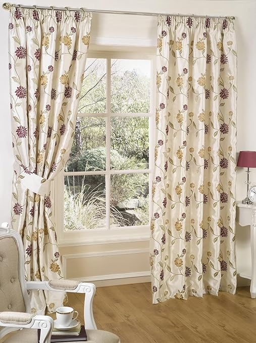 Dove Mill Curtains Cortinas Crema 228 X 228 Cm Amazon Es Hogar