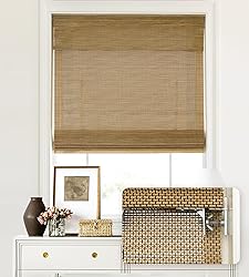 LazBlinds No Tools No Drill Cordless Bamboo Roman