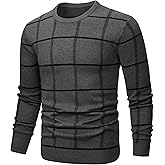 MAGNIVIT Men's Basic Designed Knitted Sweaters Cotton Soft Crewneck Fall Winter Sweaters