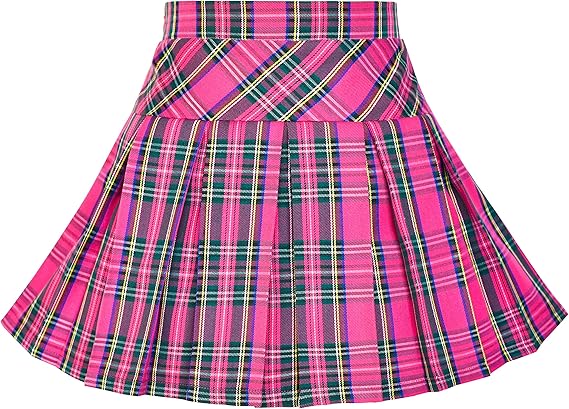 Amazon 女の子 スカート バック 学校 制服 赤 タータン スカート 115 130 140 150 160cm スカート 通販