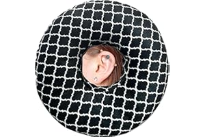 BVOKQUC Ear Piercing Pillow for Side Sleepers Pillows with Holes for Ear Pain,Donut Pillow for Ear Side Sleeping Pillow for Adults CNH Ear Pain Relief Pressure Sores Ear Pillow with Hole in Center