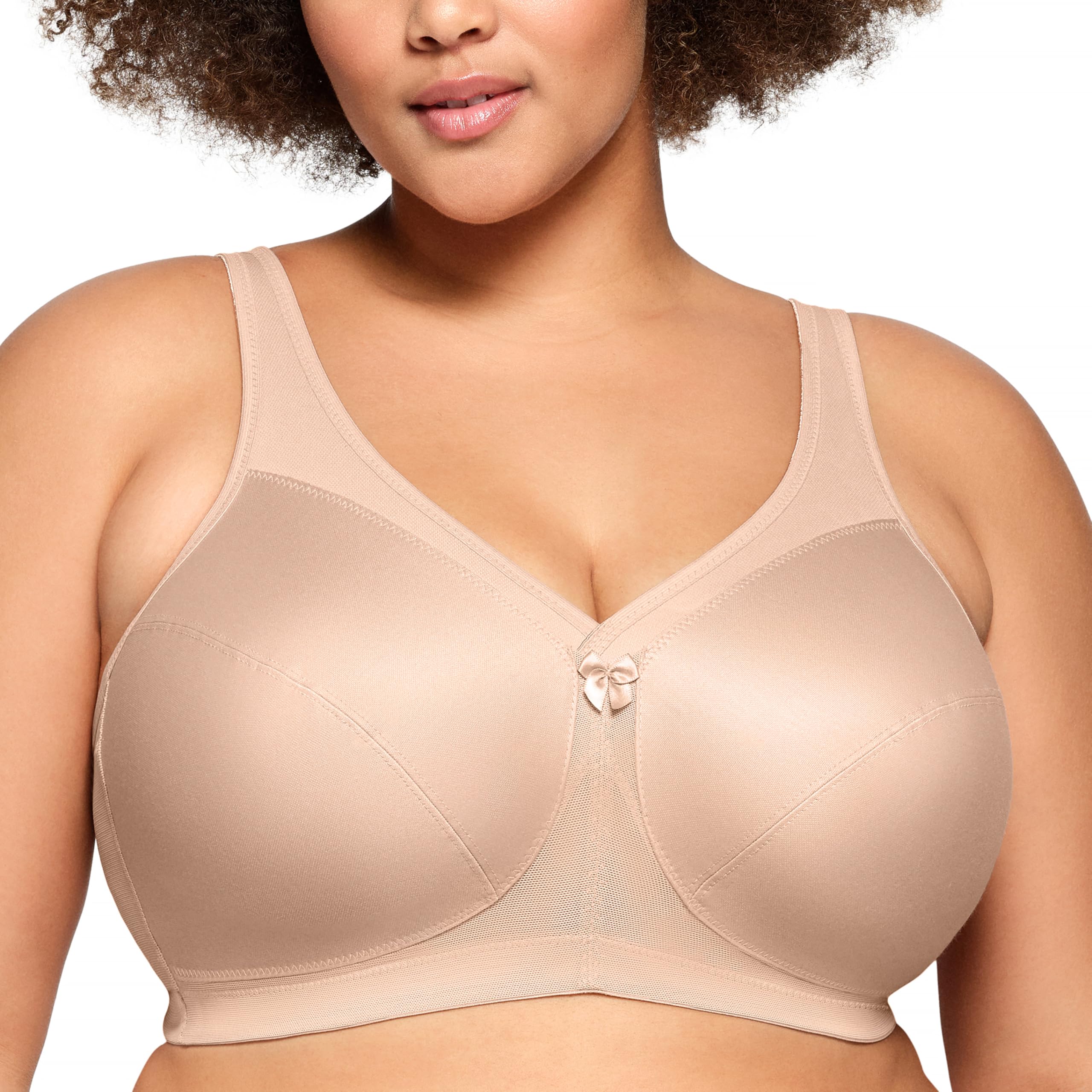 Photo 1 of Glamorise Full Figure Plus Size MagicLift Active Support Bra Wirefree #1005 Café