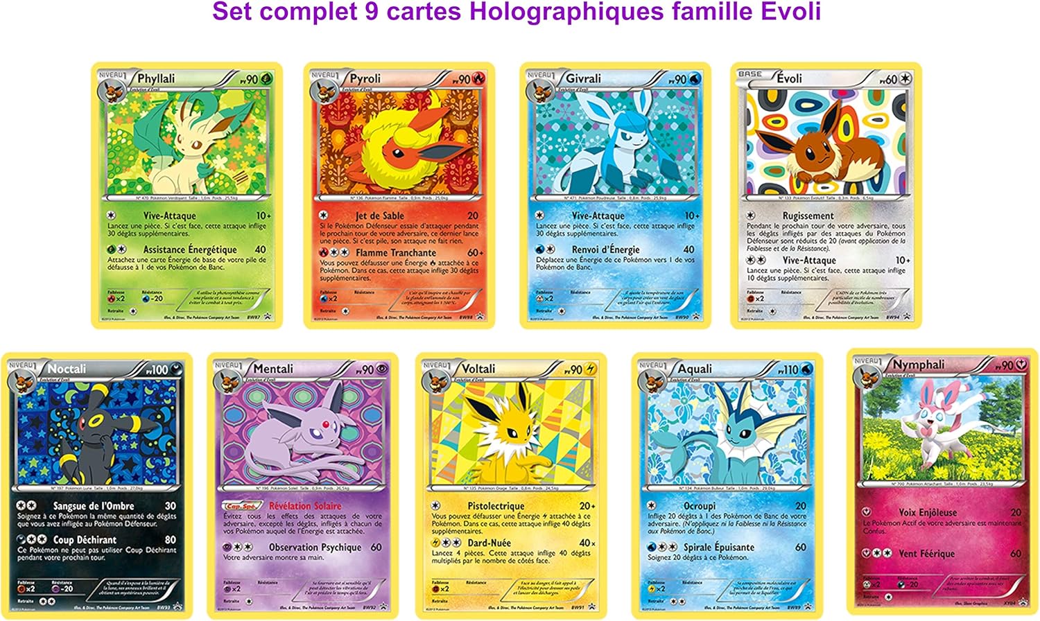 Bw Carte Pokemon En Francais Evoli Et La Famille En Evolution Au Choix Cartes A L Unite Jeux Et Jouets Simoncustoms Com