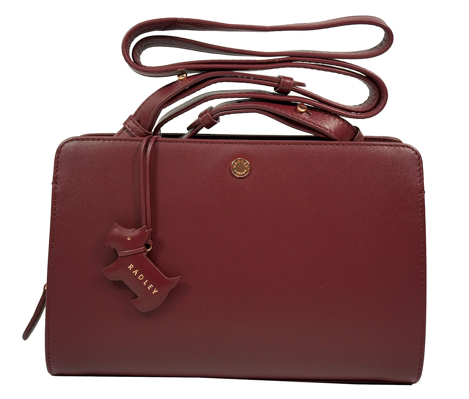 Radley Liverpool Street Medium Zip Top Cross Body Bag Burgundy Amazon