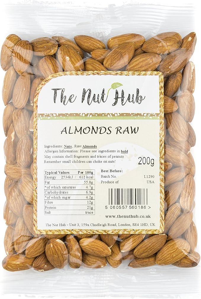 Whole Almonds Raw 100 Natural Premium Quality 100g, 200g, 500g, 1kg