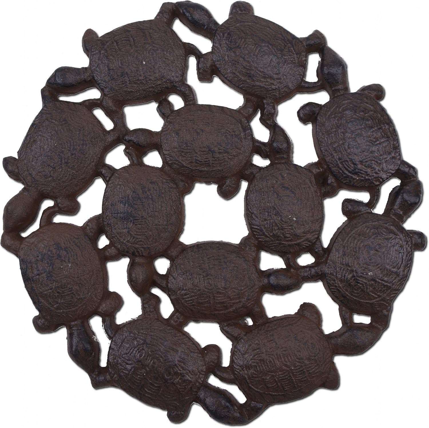 Hardscaping Materials - Baby Turtles Decorative Stepping Stone Paver Brown Cast Iron 10.25