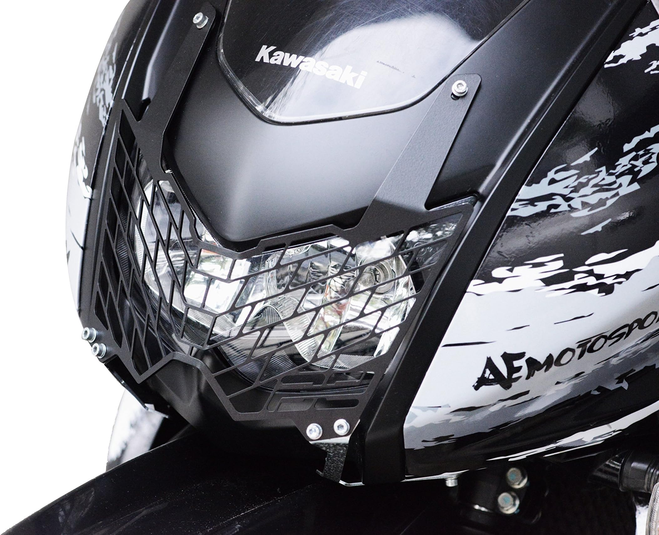 AE Motosports Kawasaki KLR 650 Head Light Guard