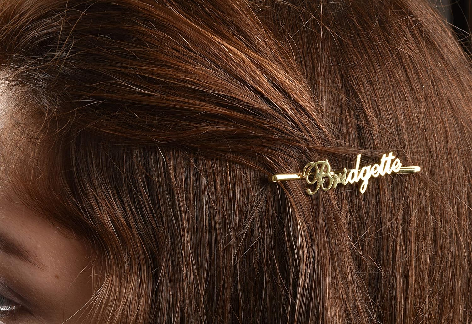 Silver Hair Clip Name Hairpin Personalized Hair Clip Silver