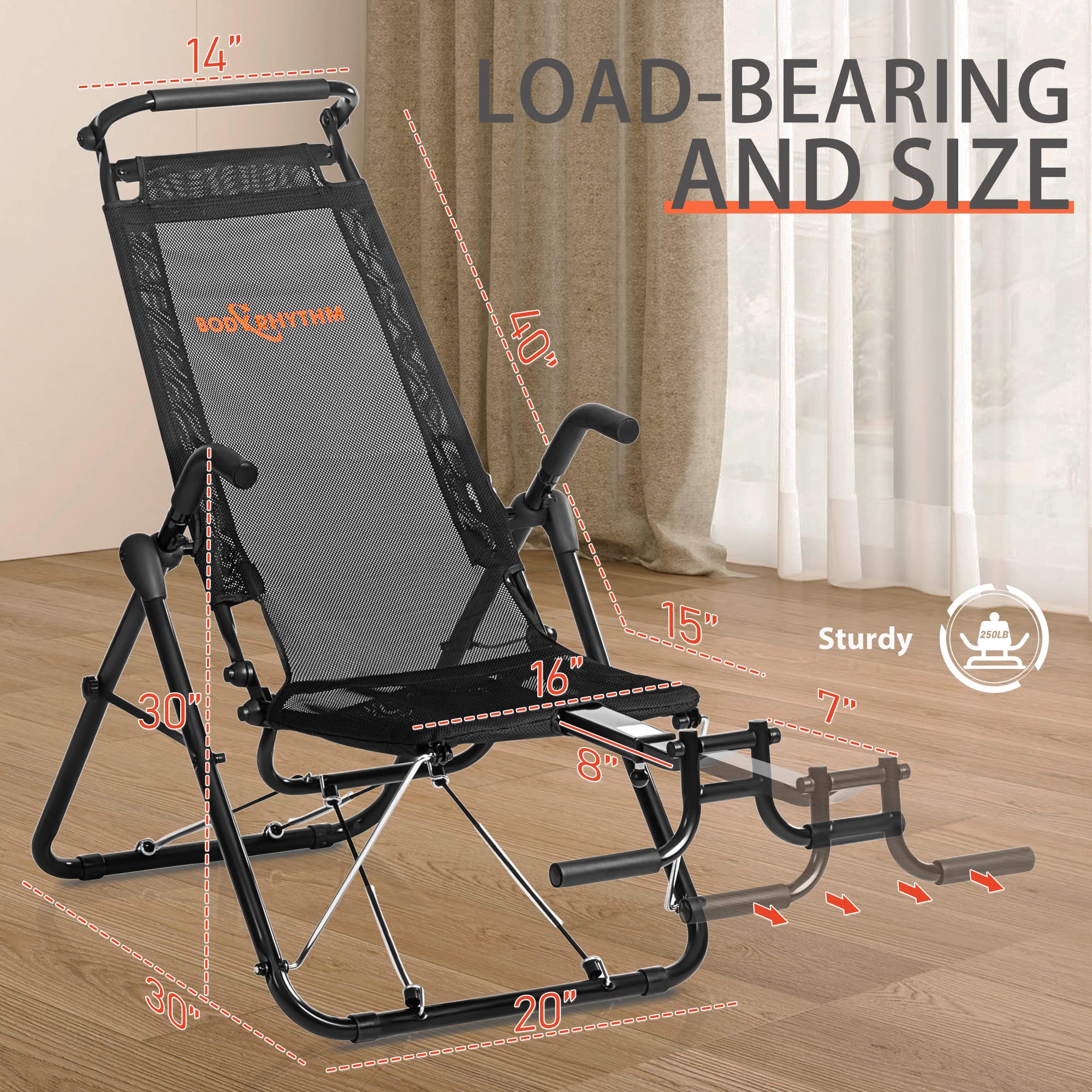 Muscle Roid Lounge Mua BODYRHYTHM Core & Ab Lounge Workout Chair, an Fitness System for ...