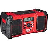 MILWAUKEE'S 2890-20 18V Dual Chemistry M18 Jobsite Radio with Shock Absorbing End Caps, USB 2.1A Smartphone Charging, and 3.5