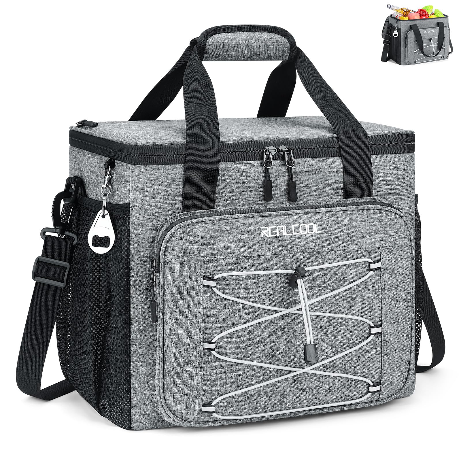 RealCool Soft Cooler Bag 35/45Can, Collapsible
