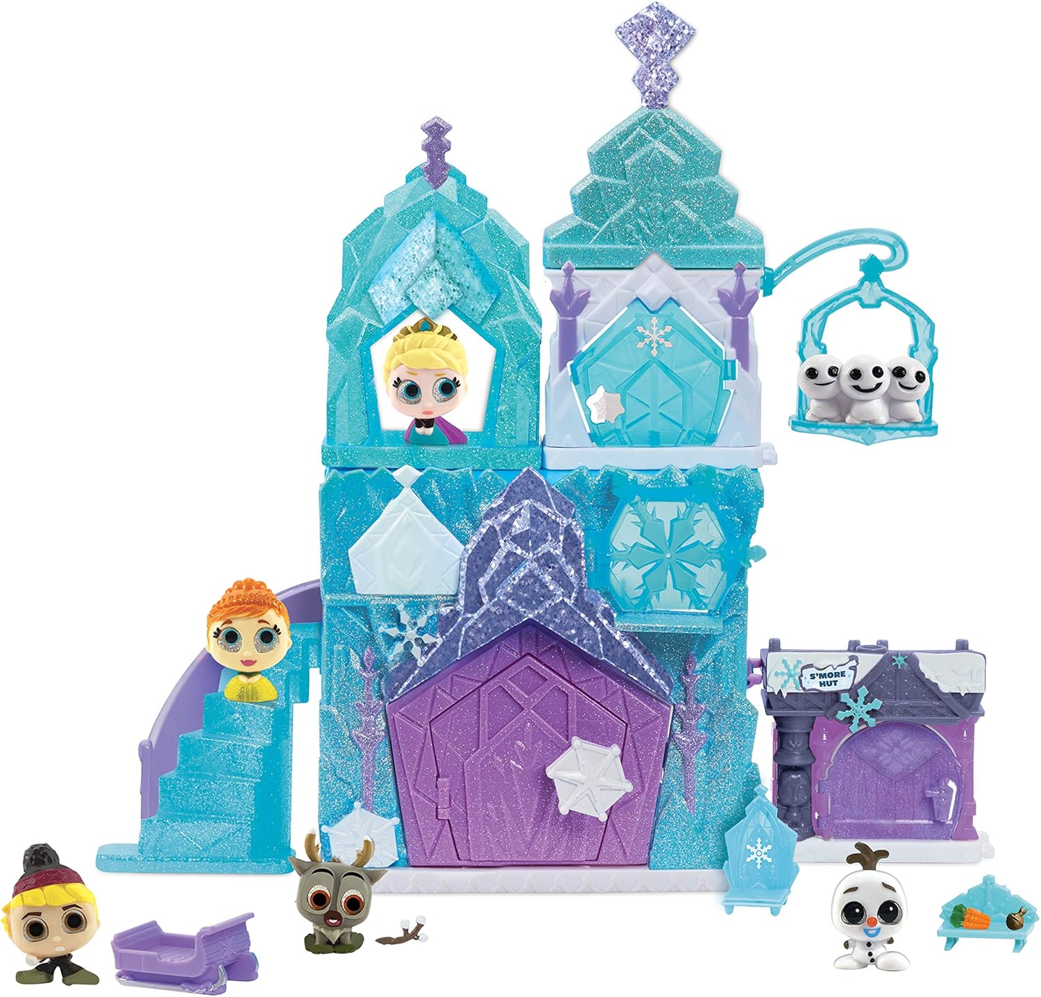 Disney Doorables Deluxe 15Piece Frozen Ice Palace Playset, MultiColor