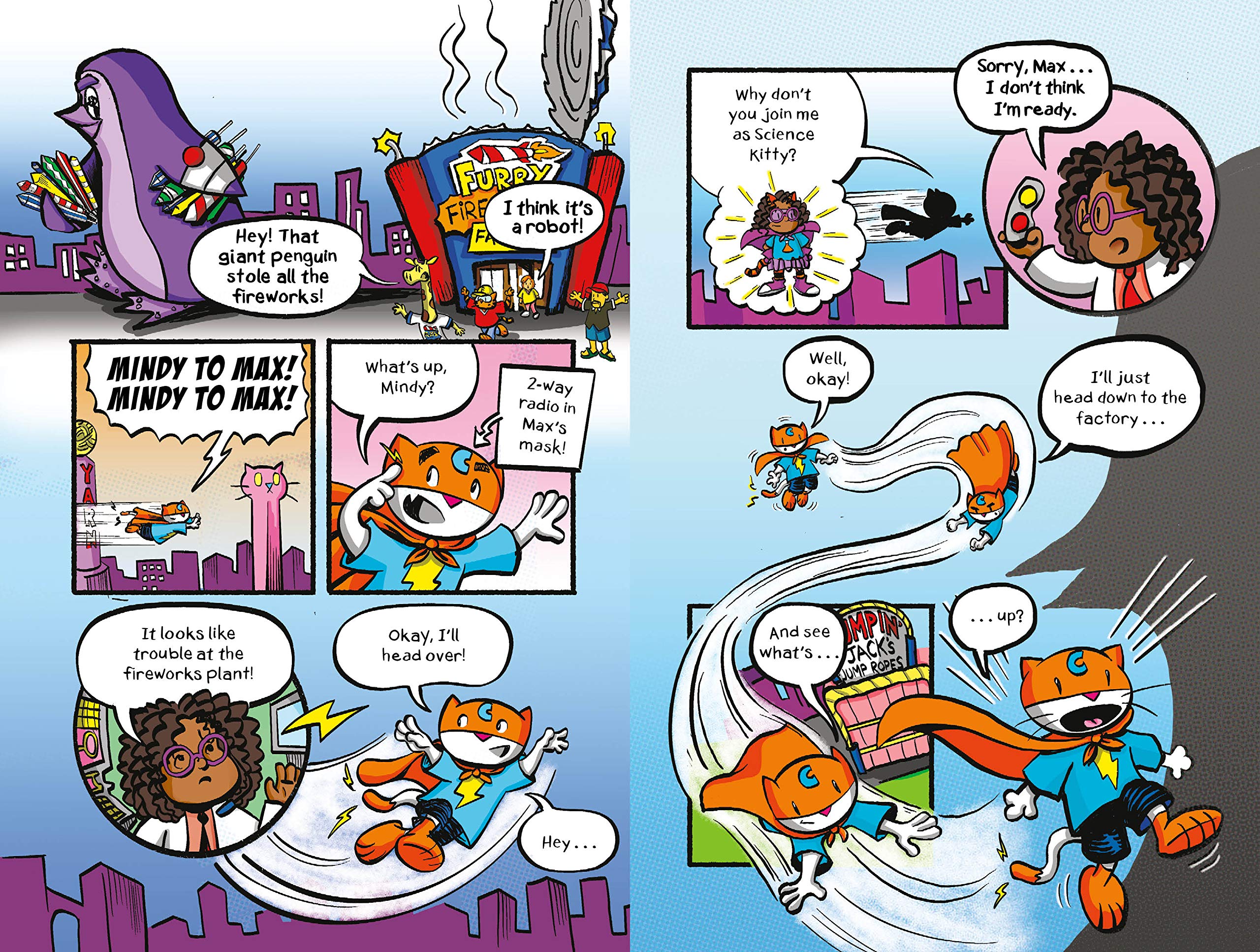 Max Meow Book 2: Donuts and Danger: (A Graphic Novel)