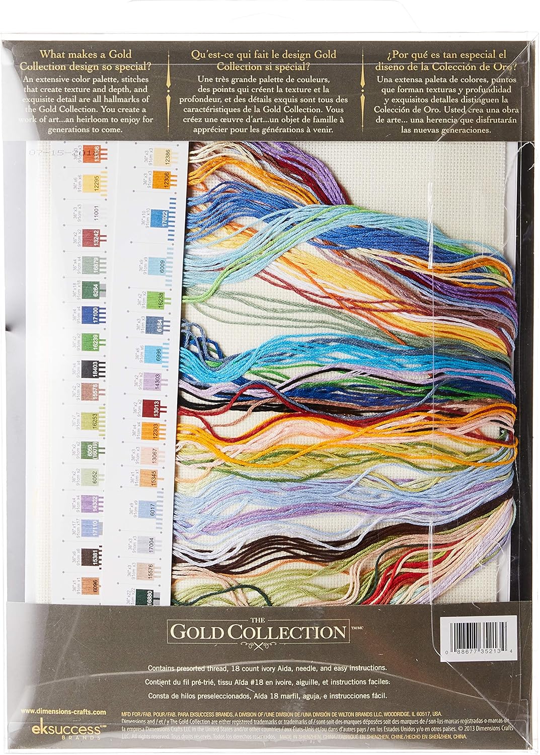 Dimensions "Balloon Glow" Counted Cross Stitch Kit, Multi-Colour, 41 x 30 cm, multi-colored - Image 3
