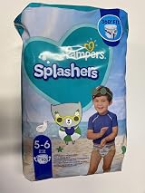 Pampers Splashers Disposable Swimming Nappies Size 5-6 10 Pants