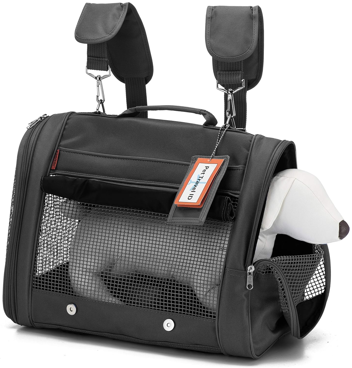 Prefer Pets 328 Pet Backpack Carrier Airline Approved Black