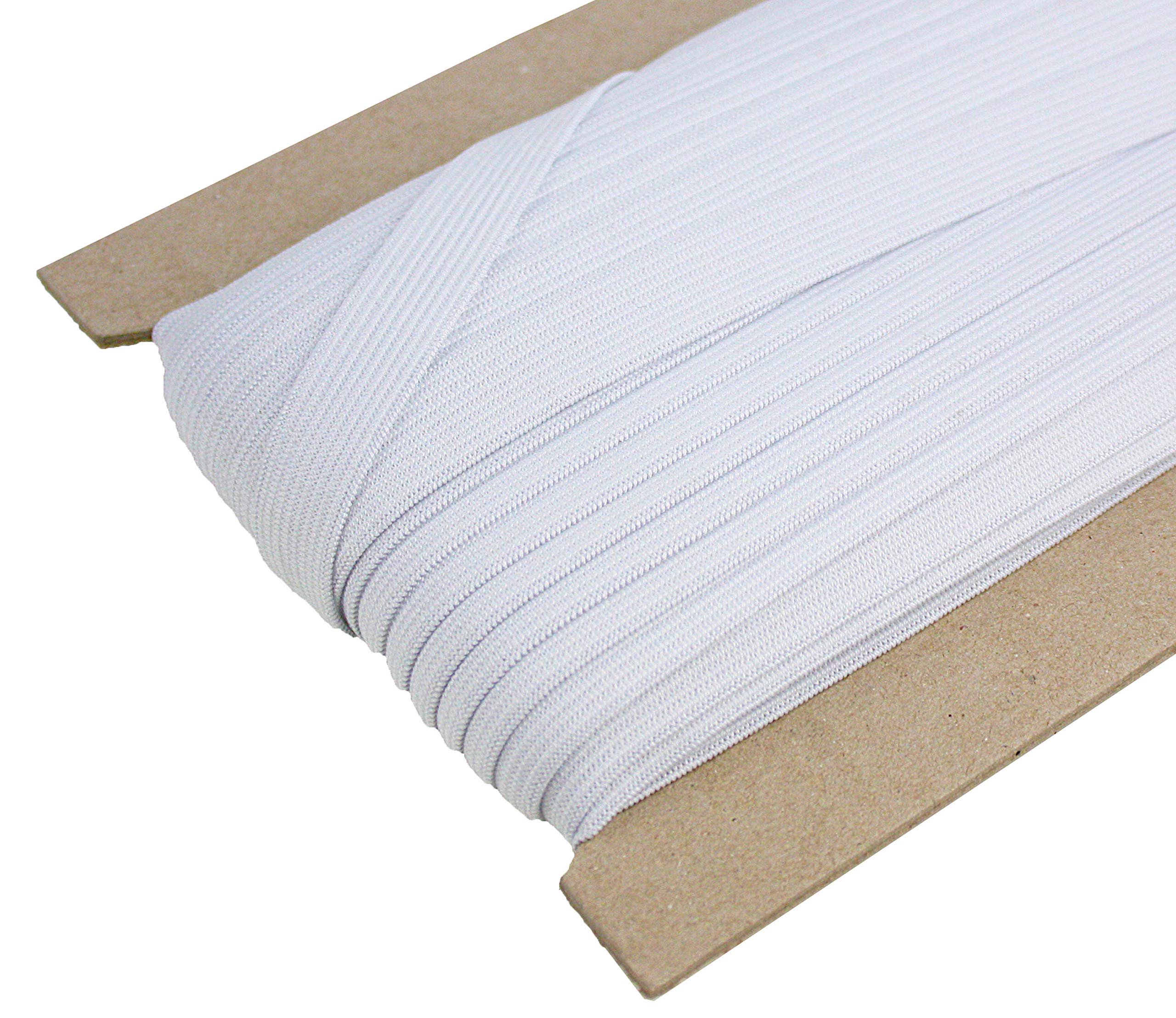 Elastic Band 15 mm Wide White 25 Metres DIY (White, 15 mm) DIY Elastic Band for Sewing and Household Crafts