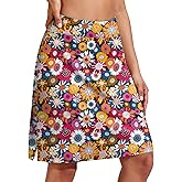 COOrun Women's 20" Knee Length Skorts Skirts Athletic Tennis Skorts Long Golf Skirt with Pockets Modest Skirts