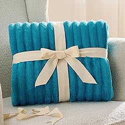 Bedsure Teal Full Blanket for Bed - GentleSoft Cozy