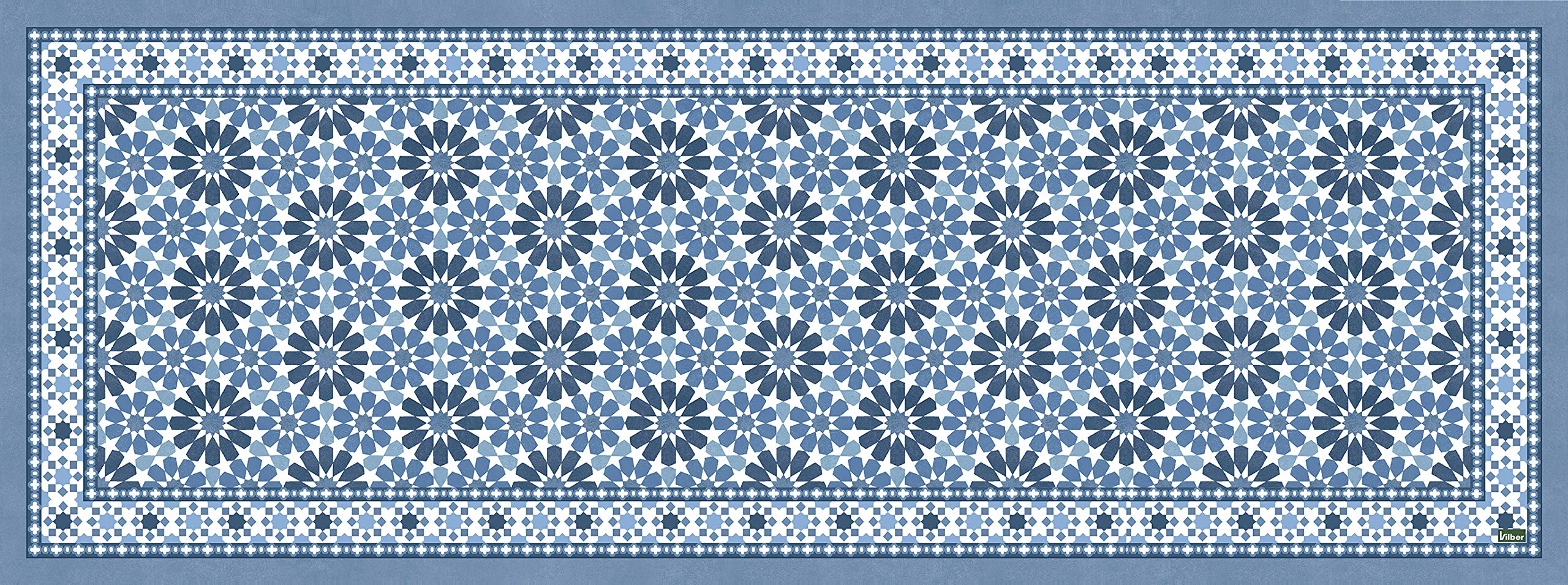 Vilber NADOR DU 03 52 x 140 Carpet, Vinyl, Multi-Colour, 52 x 140 x 0.22 cm