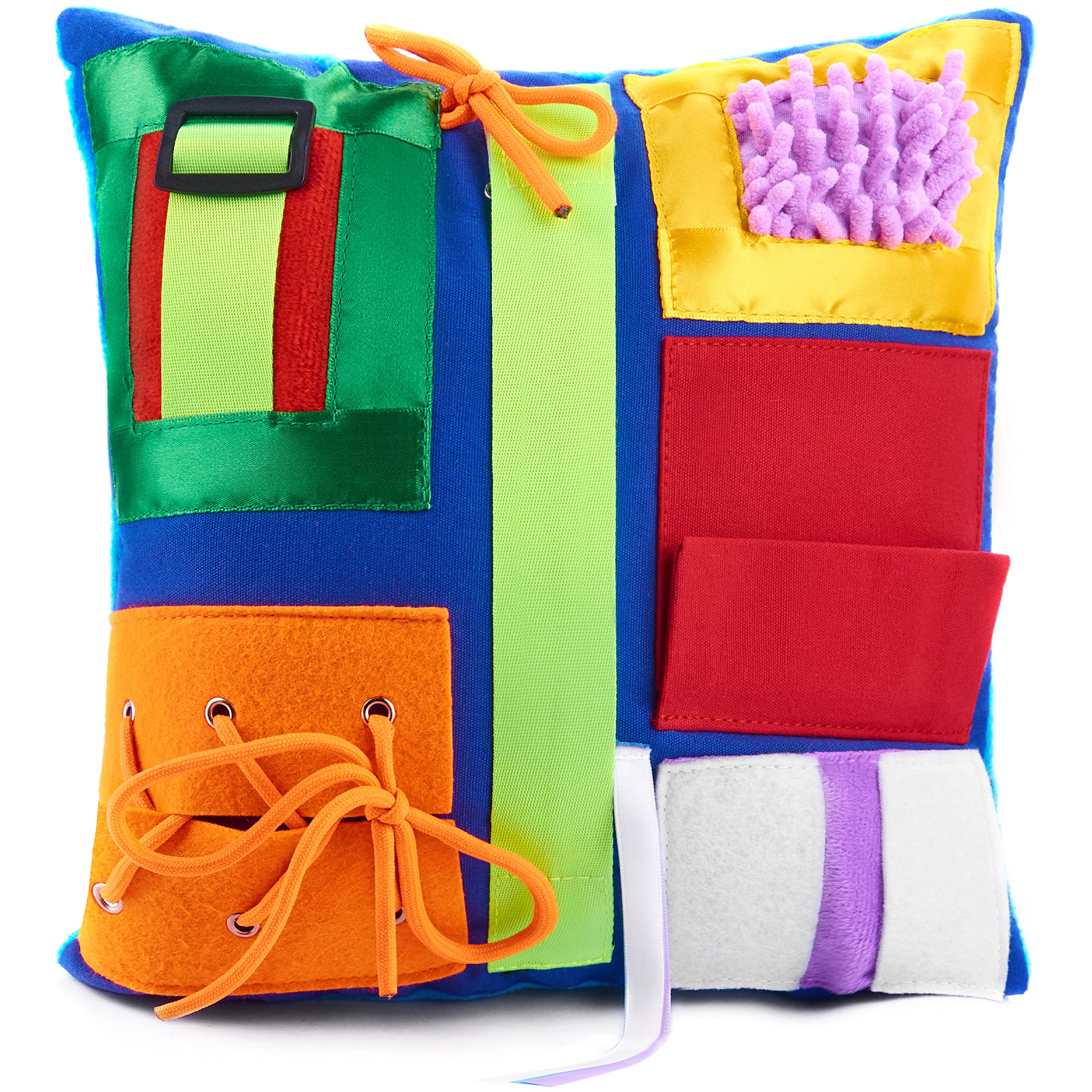 Dementia Pillow | Calming & Comforting Activities for Adults with Dementia | Fidget Sensory Pillow | Dementia Products for Elderly | Helps with: Alzheimers, Dementia, Asperger’s & Autism — image 1