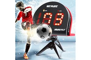 NET-PLAYZ Soccer Gifts Speed Radar - Measure Shot Speed Shot-Power Detection, Sport Radar Gun (Hands-Free) Sensors | Training Aids, Gadget Gear & Equipment
