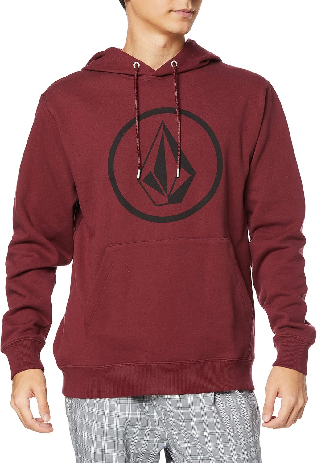 Volcom Men's Stone Pullover Hooded Fleece Sweatshirt: Clothing