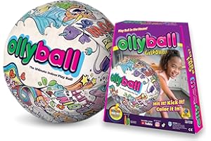 Ollyball Girl Power! The Ultimate Indoor Colorable Play Ball for Kicking and Coloring in The House!