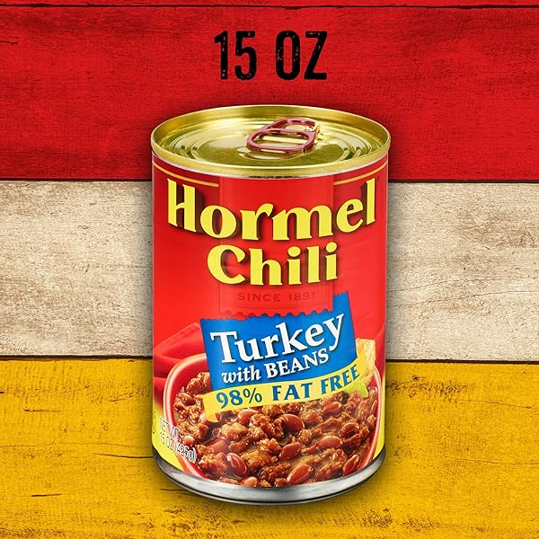 HORMEL CHILI, TURKEY WITH BEANS, 15 OZ