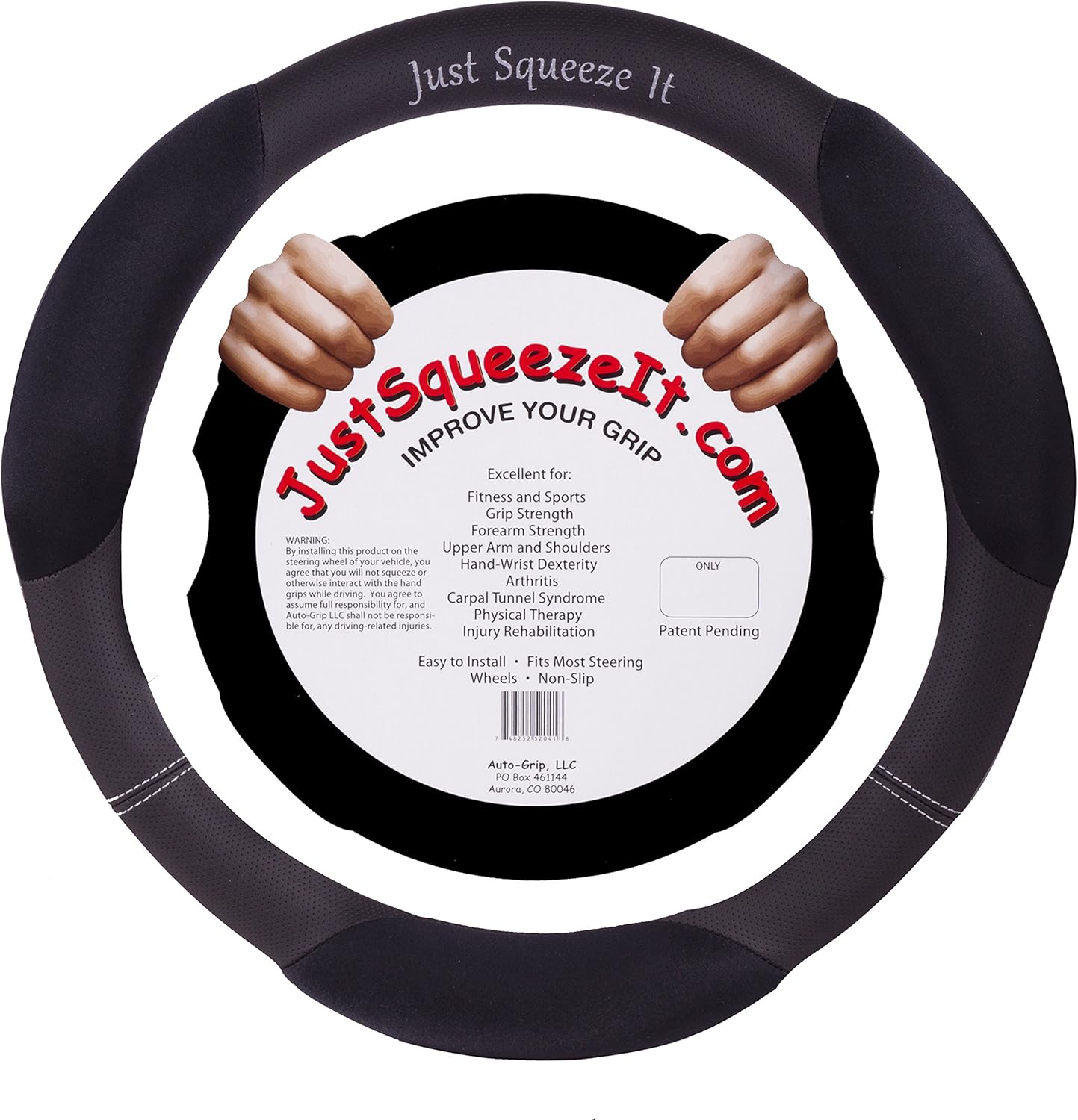 Steering Wheel Cover by Just Squeeze It Will Help With Carpal Tunnel