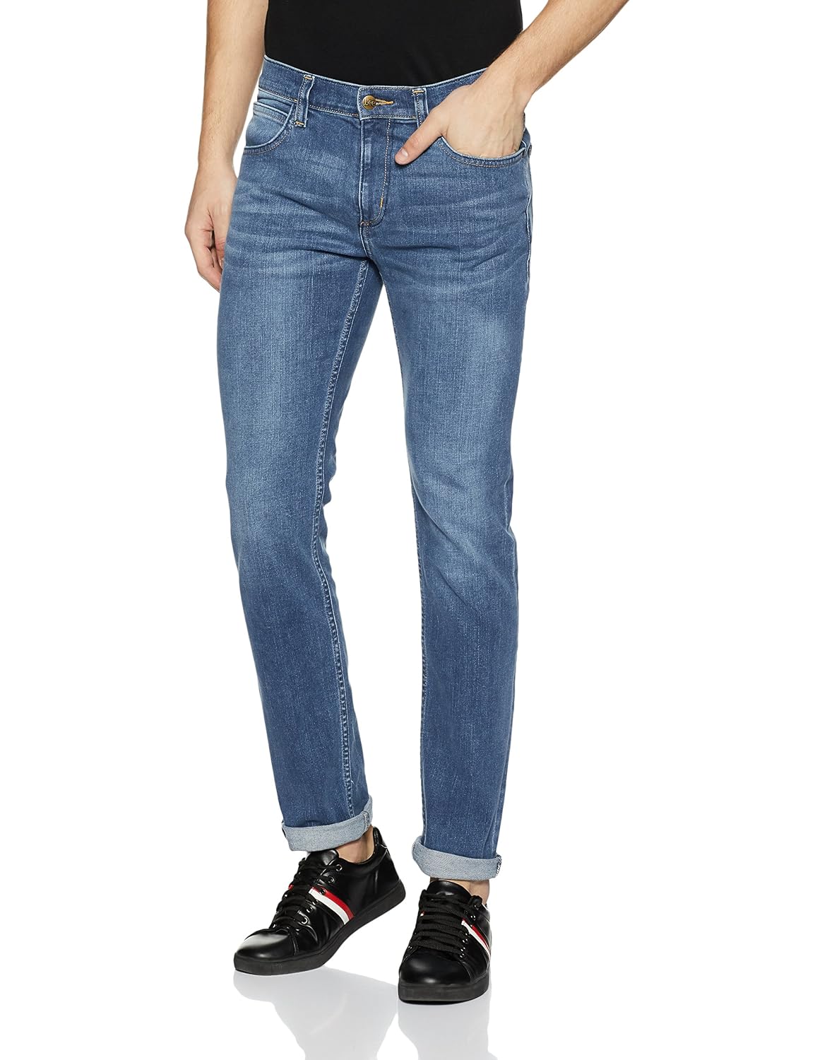 lee men's skinny fit jeans