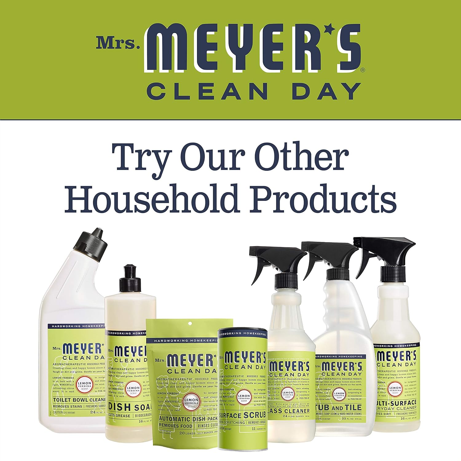 Mrs. Meyer’s Clean Day Liquid Dish Soap, Lemon Verbena, 16 ounce bottle: Dish Detergent: Industrial & Scientific