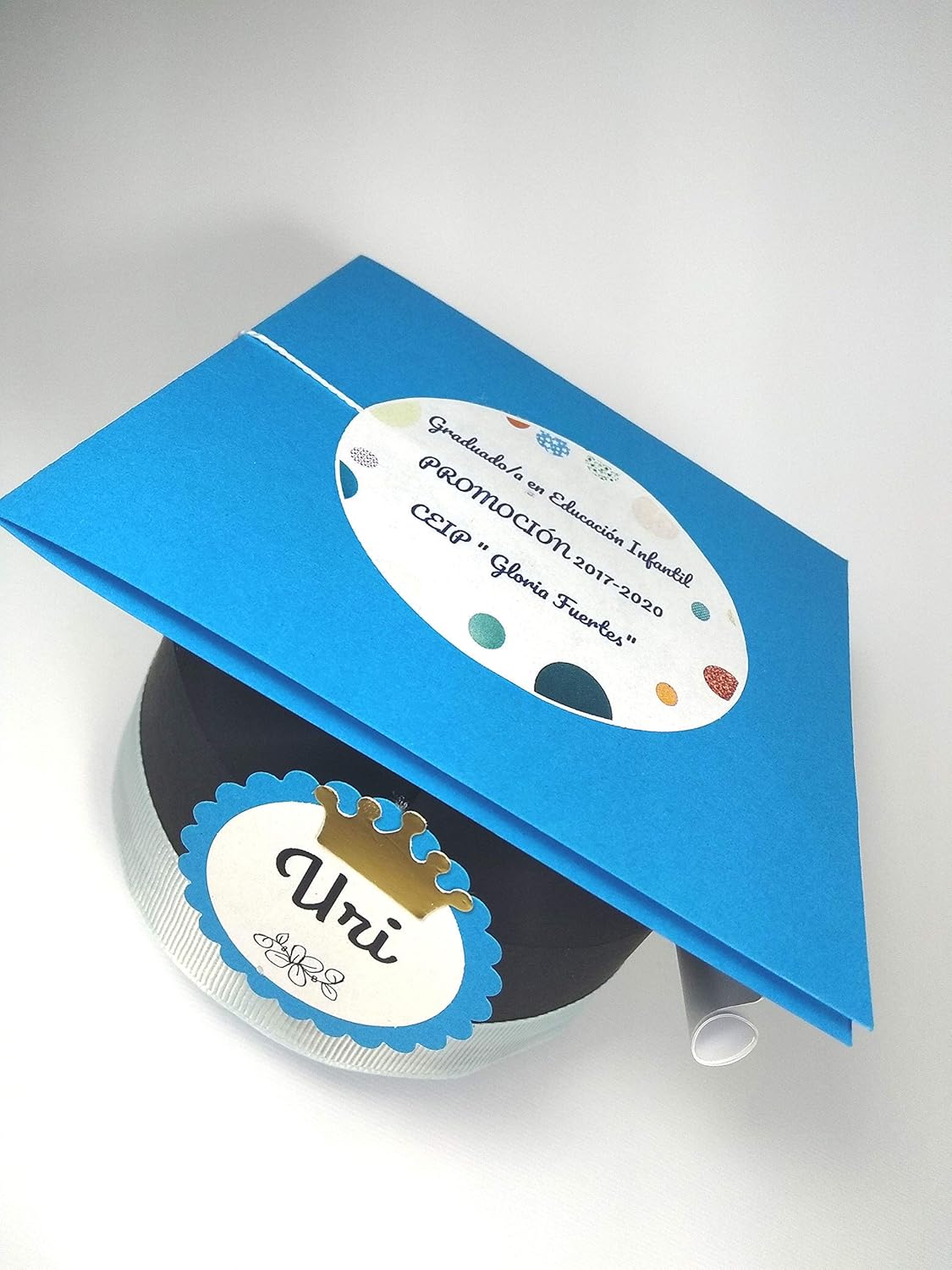 Graduación - Caja BIRRETE con chuches Personalizado: Amazon.es: Handmade
