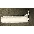 Therapist's Choice® Microfiber Bolster Cover with Drawstring Closure, Soft & Durable, Size: 6" x 27" (Cover Only, Bolster Not Included) (White)