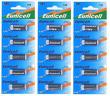 15 x LR1 / N/Lady 1,5V (3 Blister a 5 Batterien) Alkaline Batterie AM5, UM5 4001, 4901, MX9100, 910A Markenware Eunicell FBA