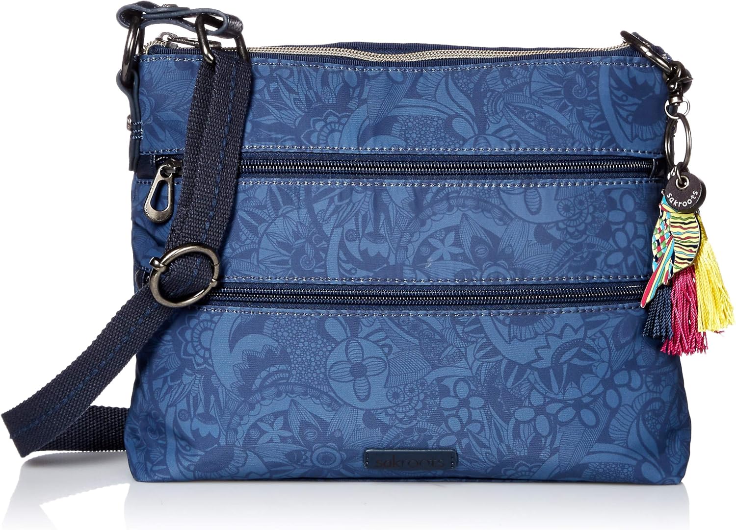 Sakroots Women's Basic Crossbody Cross Body, Indigo Spirit Desert, One Size Amazon.co.uk Shoes