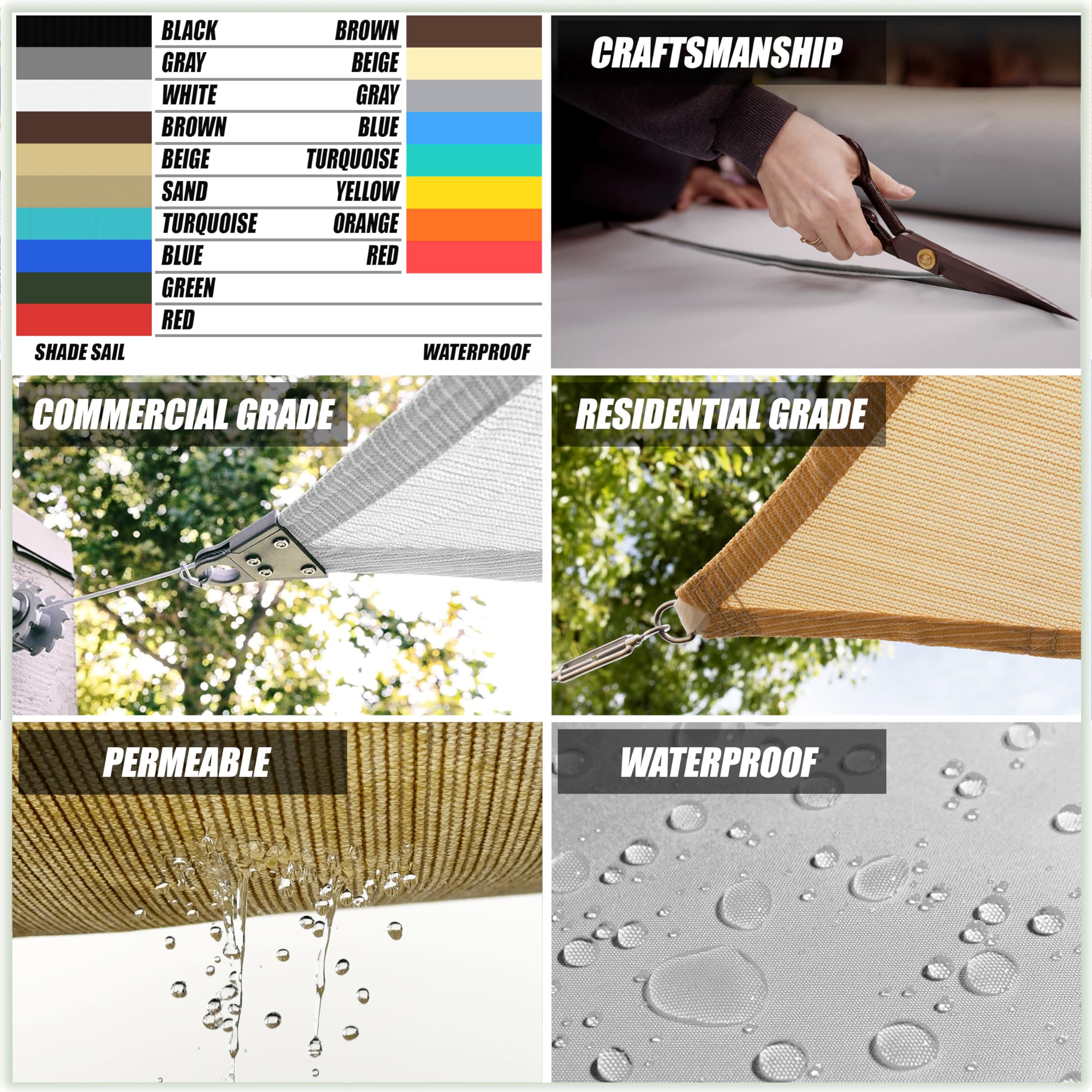 Amgo 20' x 20' x 20' Red Triangle Sun Shade Sail